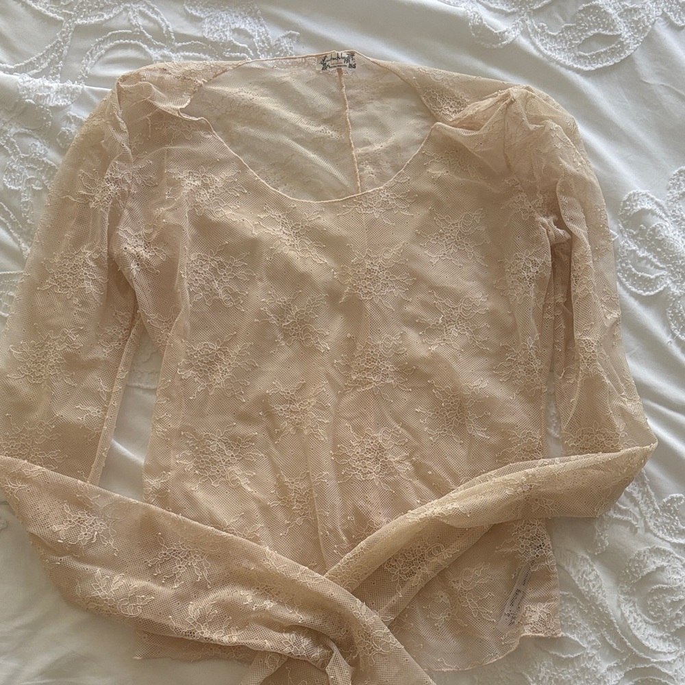 Free People Sheet Lace Blouse